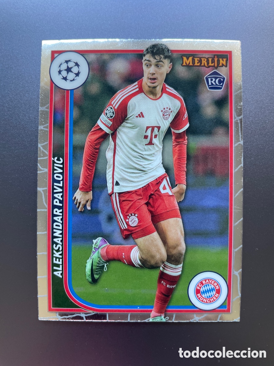 Figurine di Calcio: Pavlovic 42 Rookie Topps Merlin 2024 Bayern Munich