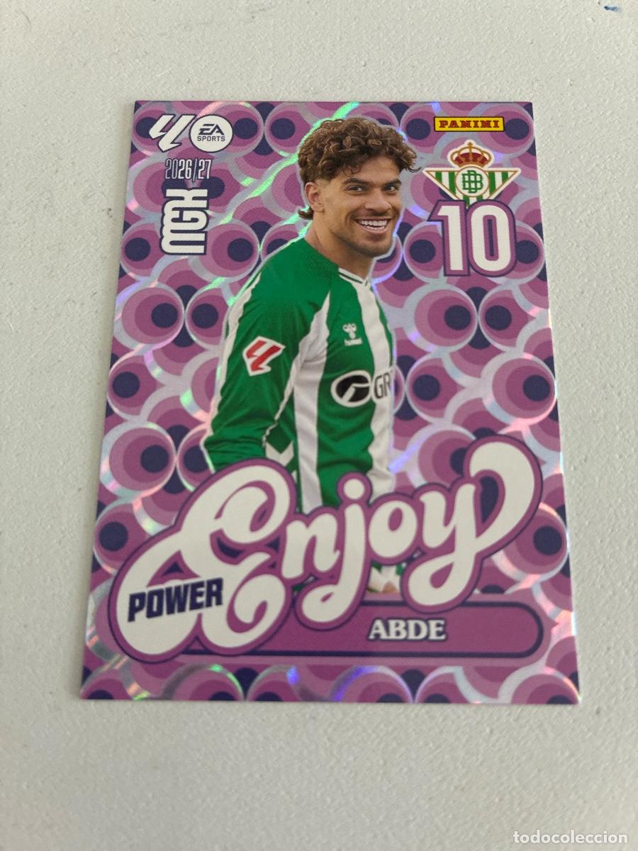 Cromos de f&uacute;tbol: 379 ABDE ENJOY POWER REAL BETIS MEGACRACKS 2026 2027