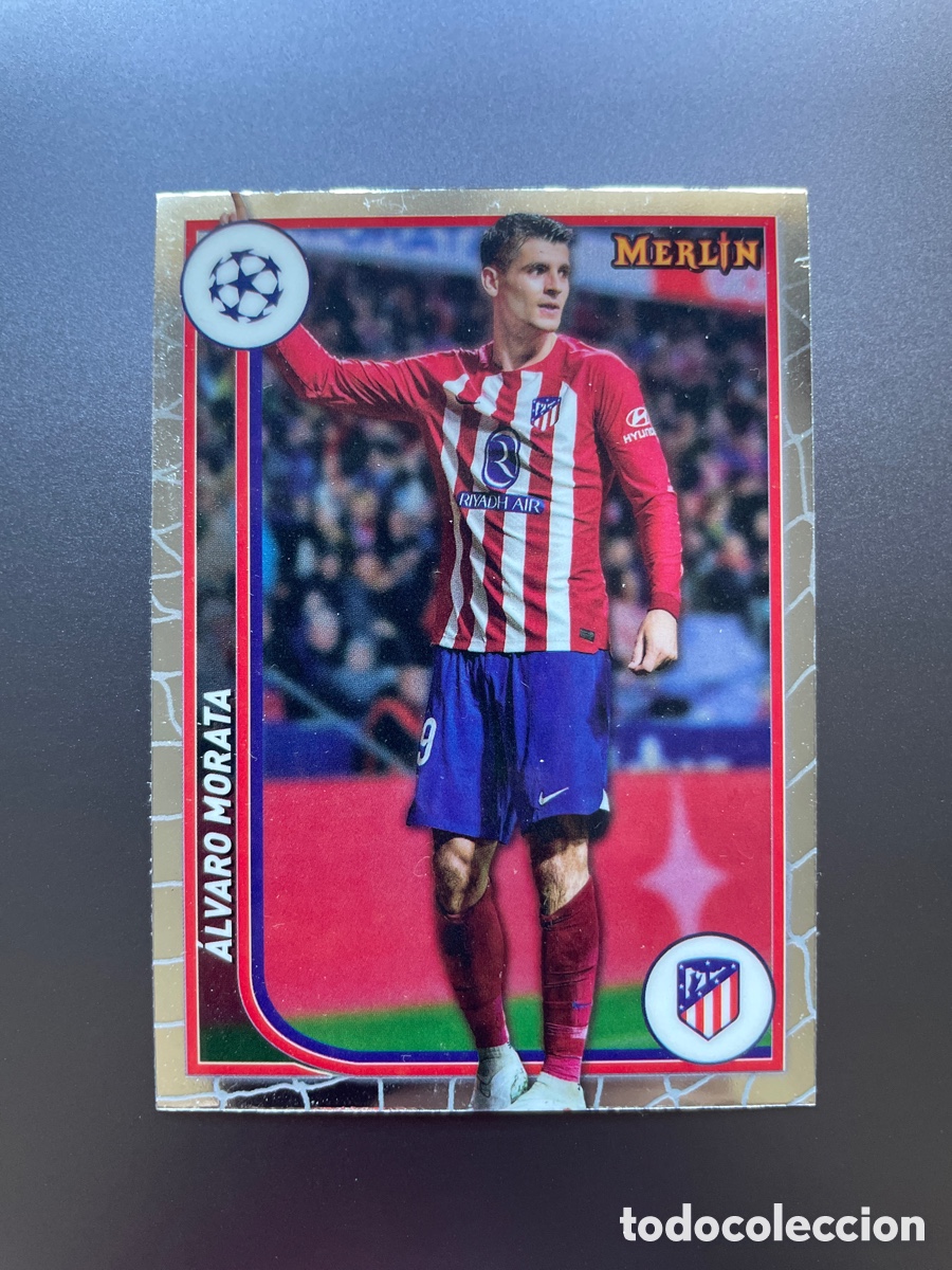 Figurine di Calcio: Morata 18 Topps Merlin 2024 Atletico de Madrid