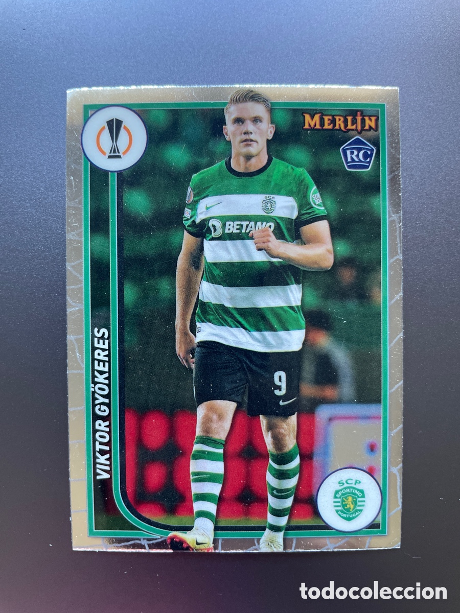 Football Stickers: Viktor Gyokeres 113 Rookie Topps Merlin 2024 Sporting Portugal