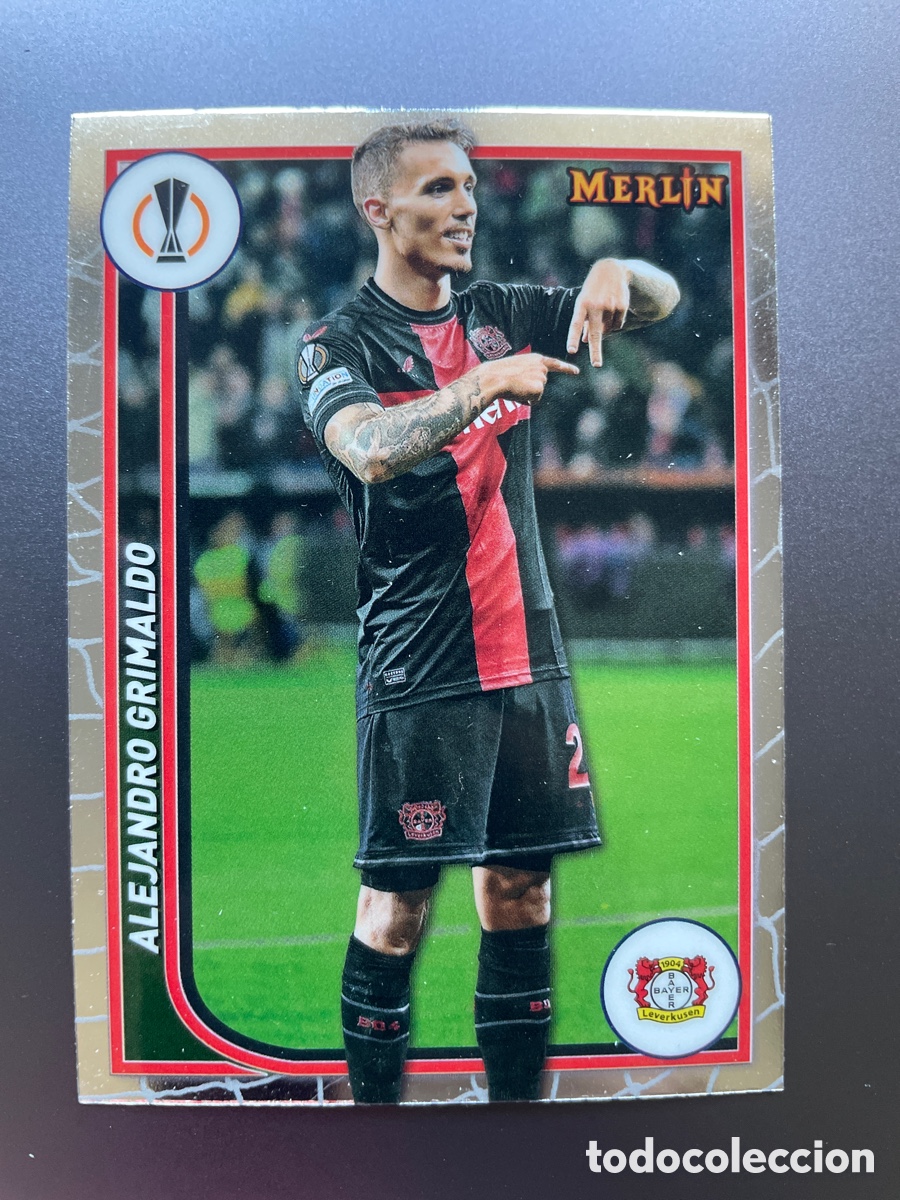 Football Stickers: Grimaldo 145 Topps Merlin 2024 Bayer Leverkusen