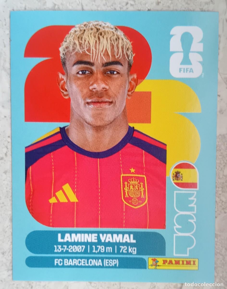Cromos de f&uacute;tbol: Figurina Panini 2026 Cromo World Cup Usa Mundial 2026 Lamine Yamal Espa&ntilde;a n ESP 15