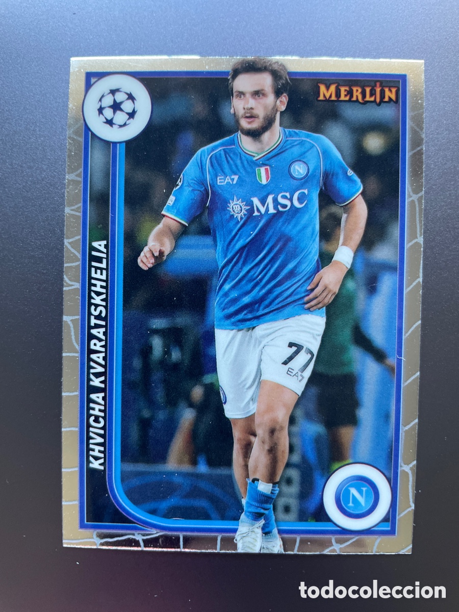 Football Stickers: Kvaratskhelia 123 Topps Merlin 2024 Napoles