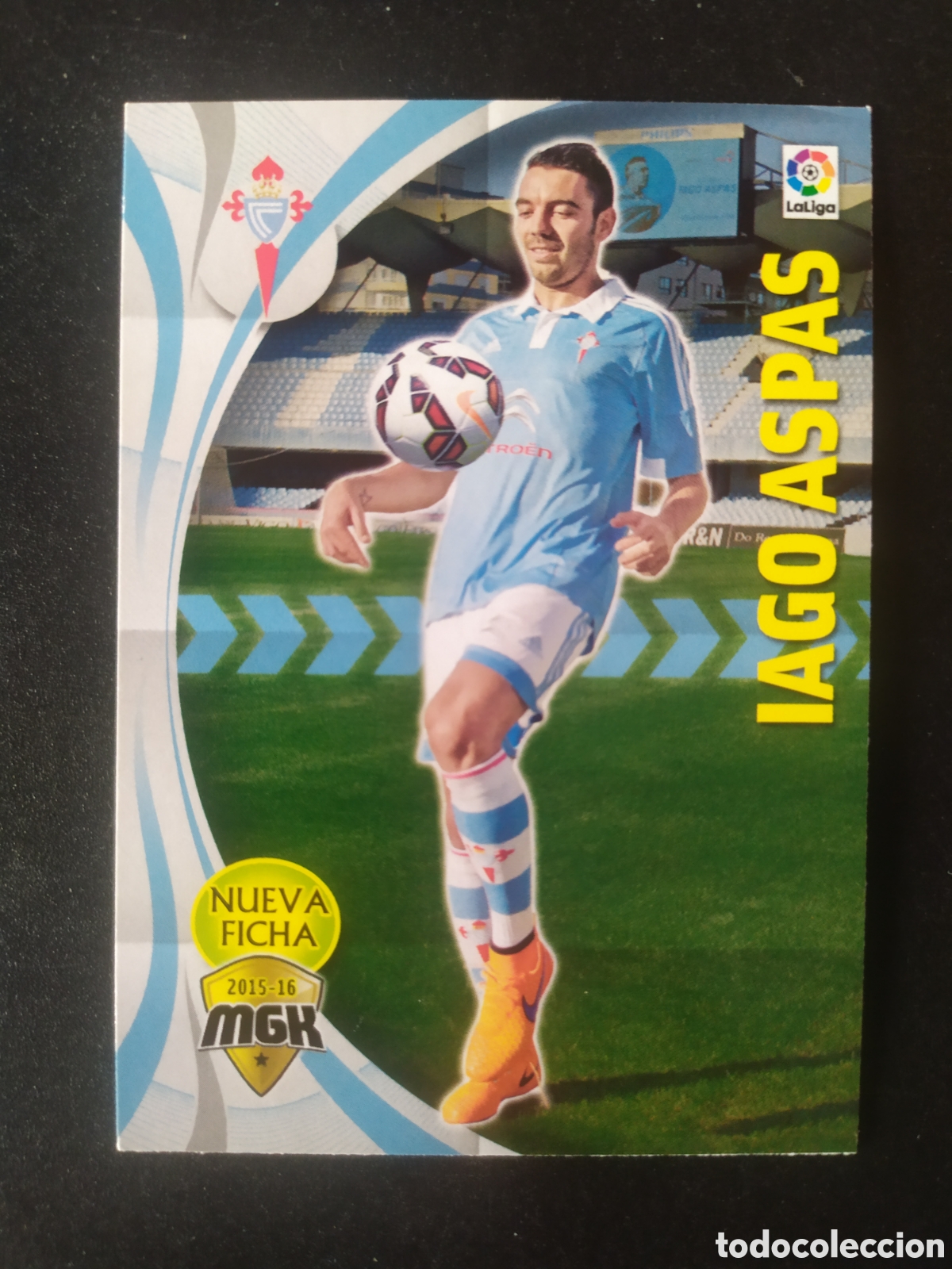 Cromos de f&uacute;tbol: Megacracks 2015 2016 15 16 panini Iago Aspas fichaje n&deg; 127 bis Celta Vigo