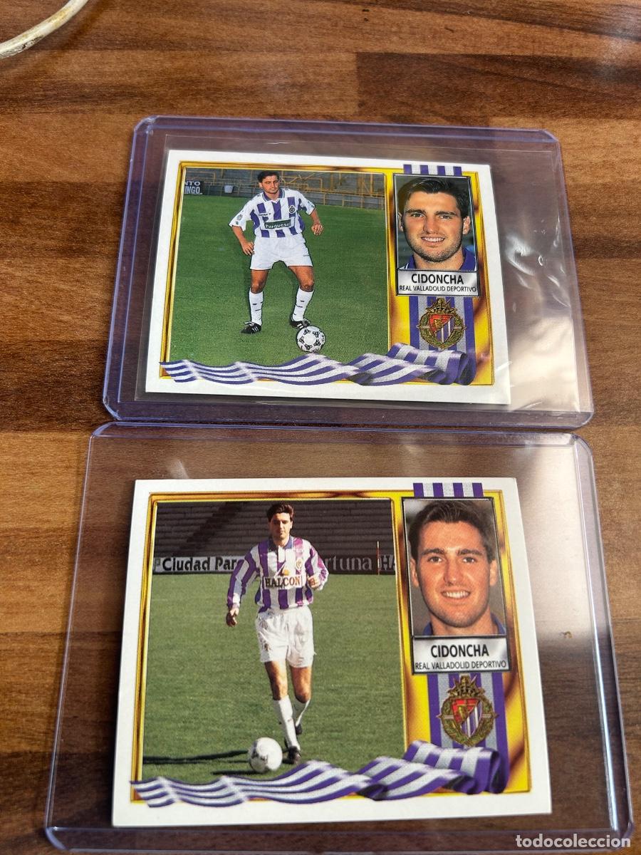 Cromos de f&uacute;tbol: Cidoncha dos versiones liga 95/96