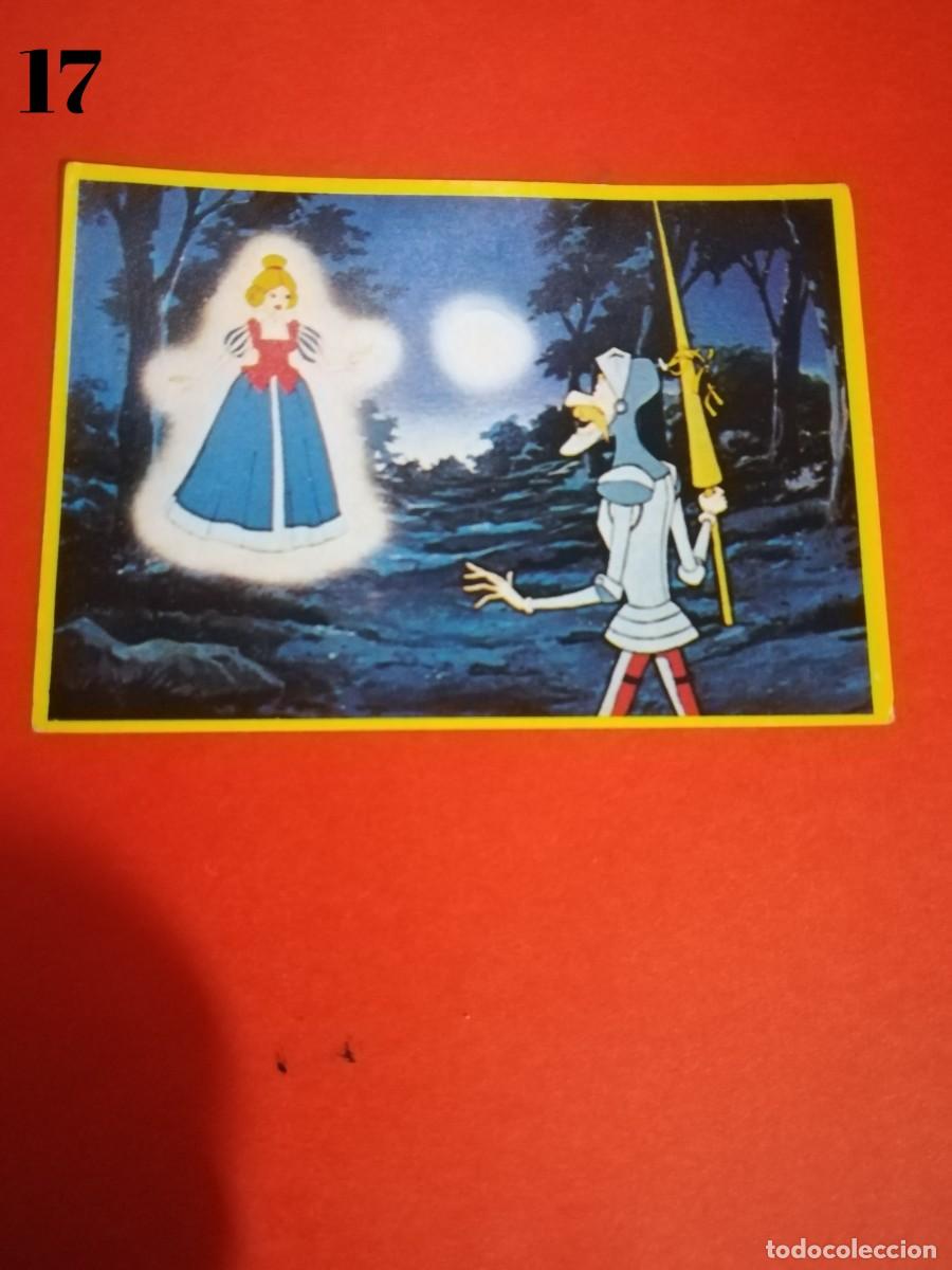 Figurine di Calcio: Cromo n.17 Don quijote de la mancha - danone - sin pegar