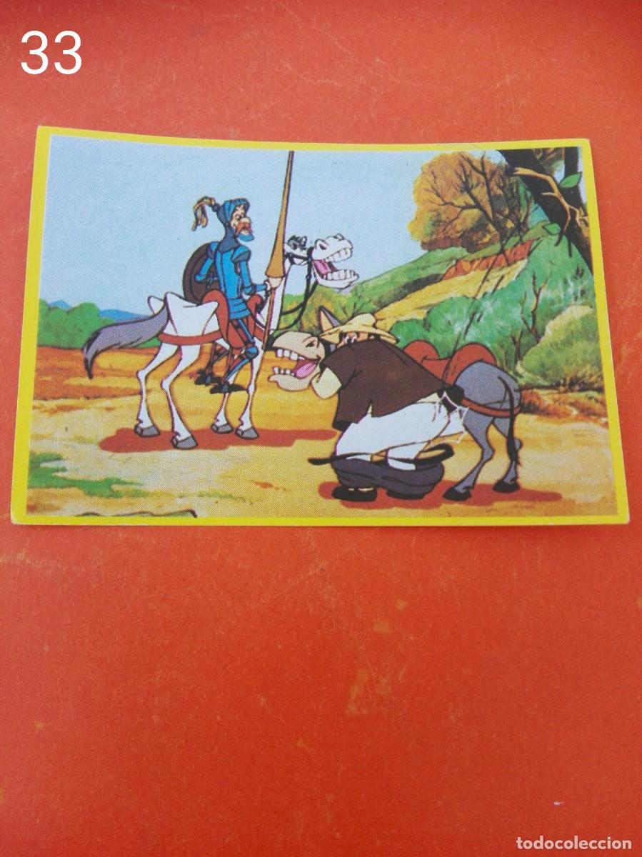 Figurine di Calcio: Cromo n.33 Don quijote de la mancha - danone - sin pegar