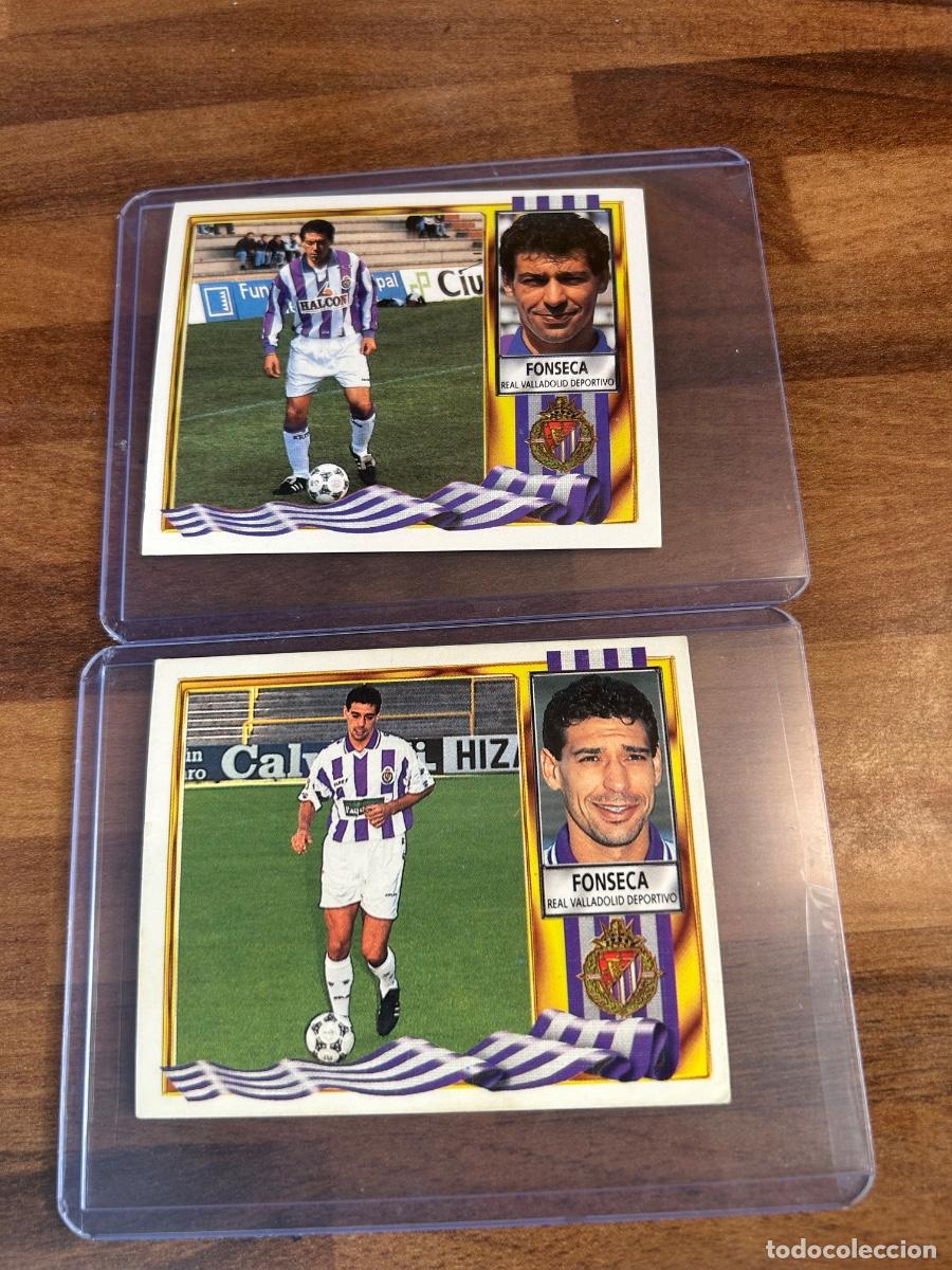 Cartes &agrave; collectionner de Football: Fonseca Valladolid dos versiones liga 95/96