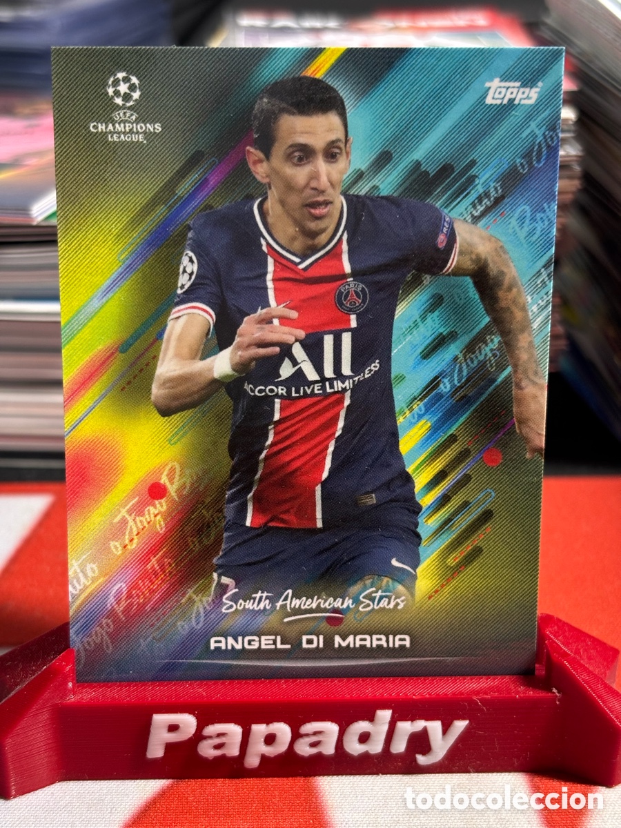 Figurine di Calcio: 2020-21 Topps Roberto Firmino Set Angel Di Maria &rdquo;South American Stars&rdquo; PSG