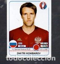 Cromos de f&uacute;tbol: CROMOS DE FUTBOL EURO 2016 POR PANINI DE DMITRI KOMBAROV N&ordm; 168