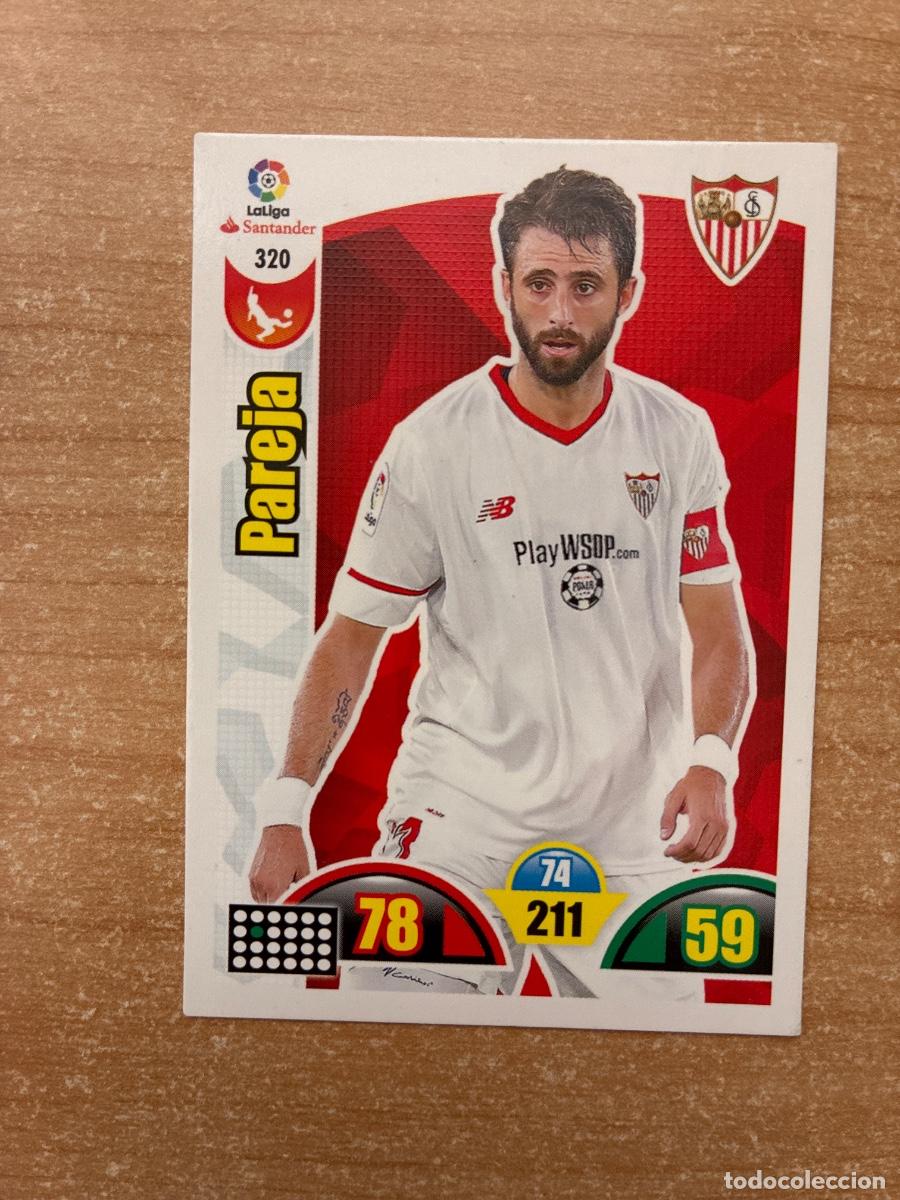 Cromos de f&uacute;tbol: 320 PAREJA SEVILLA ADRENALYN 2017 2018