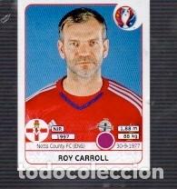 Cromos de f&uacute;tbol: CROMOS DE FUTBOL EURO 2016 POR PANINI DE ROY CARROLL N&ordm;326