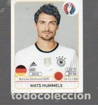 Cromos de f&uacute;tbol: CROMOS DE FUTBOL EURO 2016 POR PANINI DE MATS HUMMELS N&ordm;244