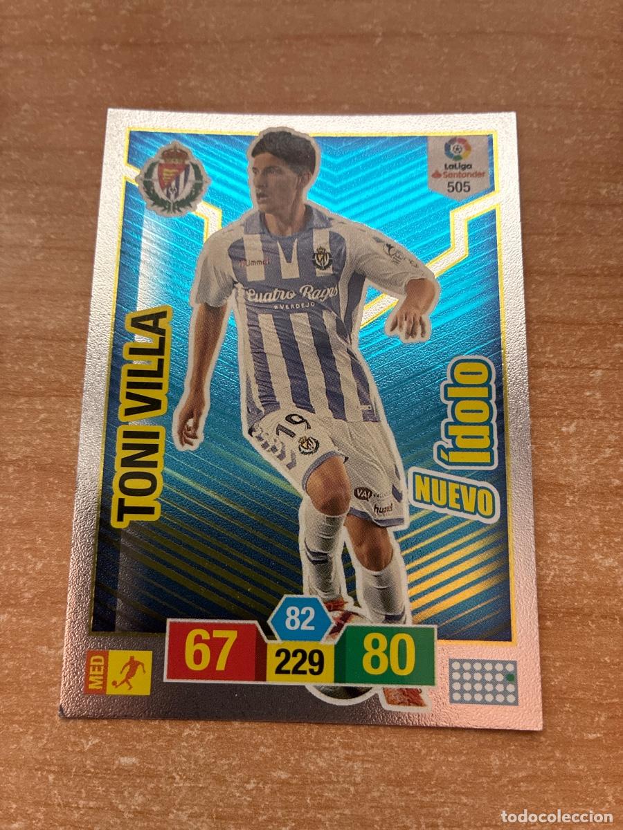 Cromos de f&uacute;tbol: 505 TONI VILLA NUEVO &Iacute;DOLO VALLADOLID ADRENALYN 2018 2019