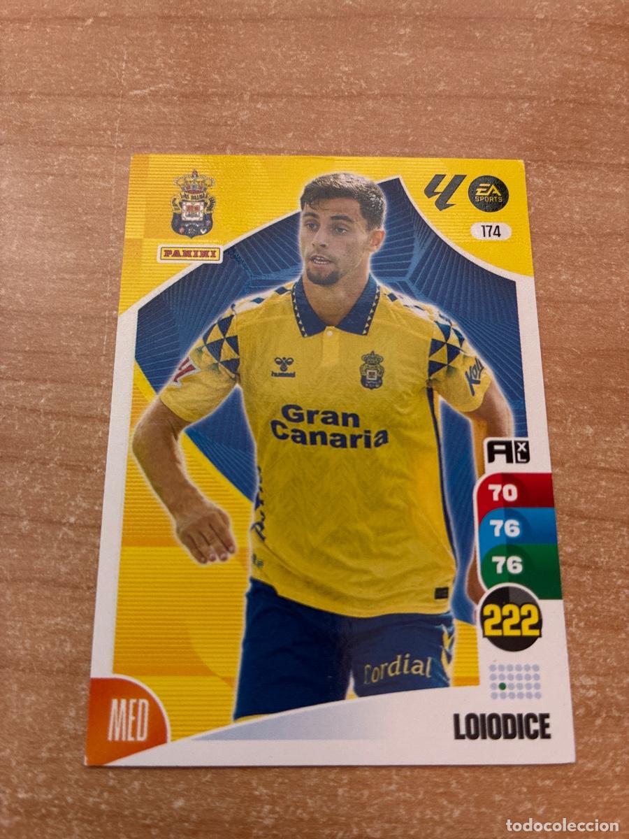 Cromos de f&uacute;tbol: 174 LOIODICE UD LAS PALMAS ADRENALYN 2024 2025