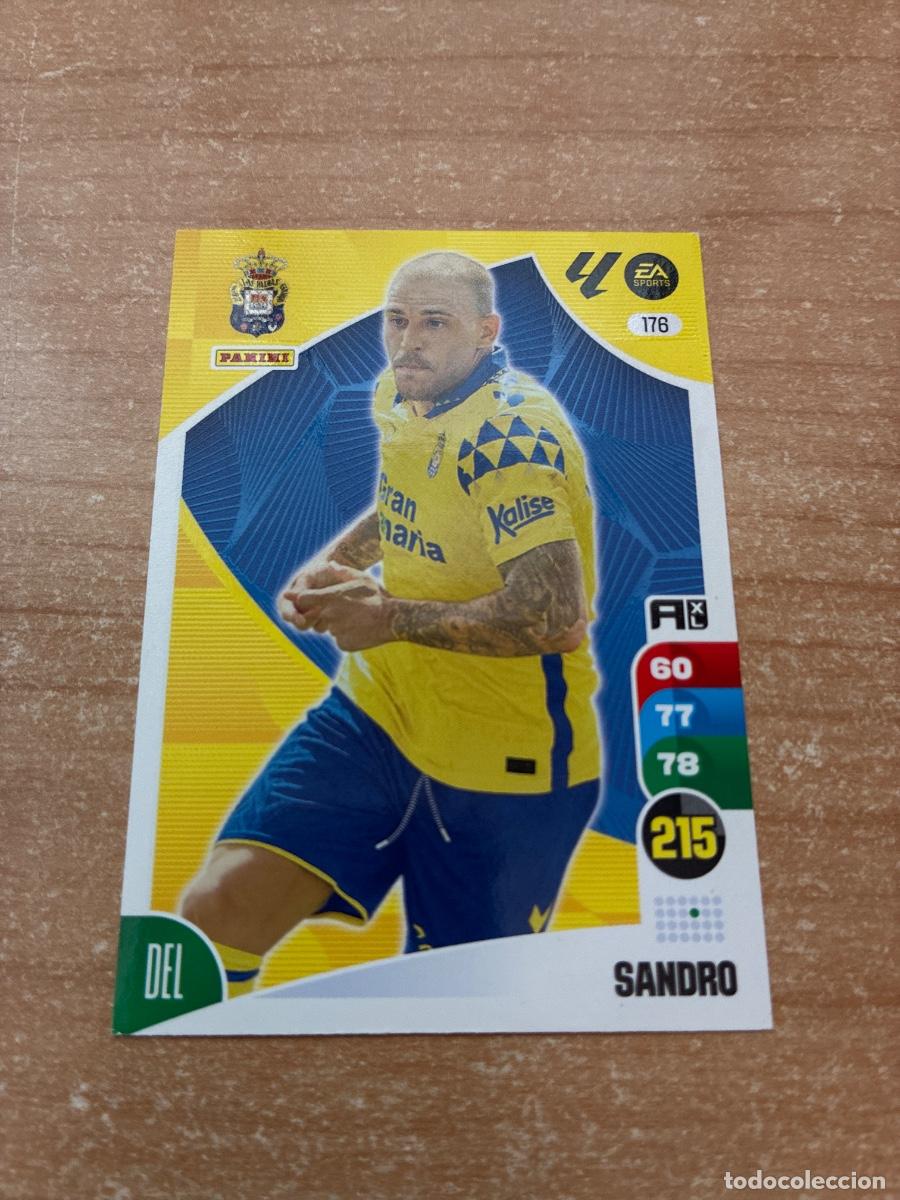 Cromos de f&uacute;tbol: 176 SANDRO UD LAS PALMAS ADRENALYN 2024 2025