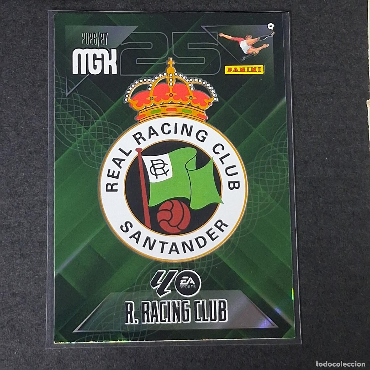 Cromos de f&uacute;tbol: D12 271 ESCUDO LOGO BADGE RACING SANTANDER MEGACRACKS LIGA 2026 2027 26 27 PANINI MGK