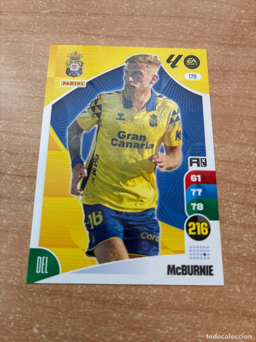 Cromos de f&uacute;tbol: 178 MCBURNIE UD LAS PALMAS ADRENALYN 2024 2025