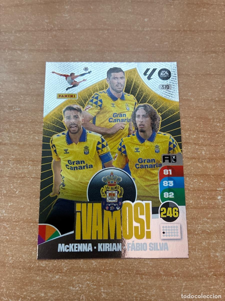 Cromos de f&uacute;tbol: 370 VAMOS UD LAS PALMAS ADRENALYN 2024 2025