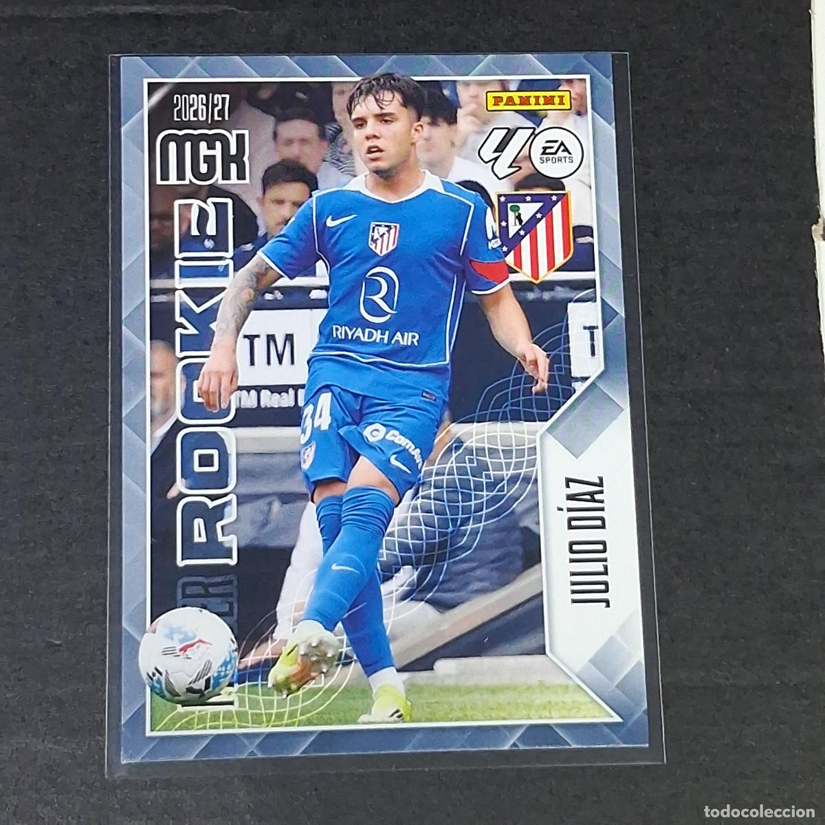 Cromos de f&uacute;tbol: D12 415 JULIO DIAZ ATLETICO DE MADRID MASTER ROOKIE MEGACRACKS LIGA 2026 2027 26 27 PANINI MGK