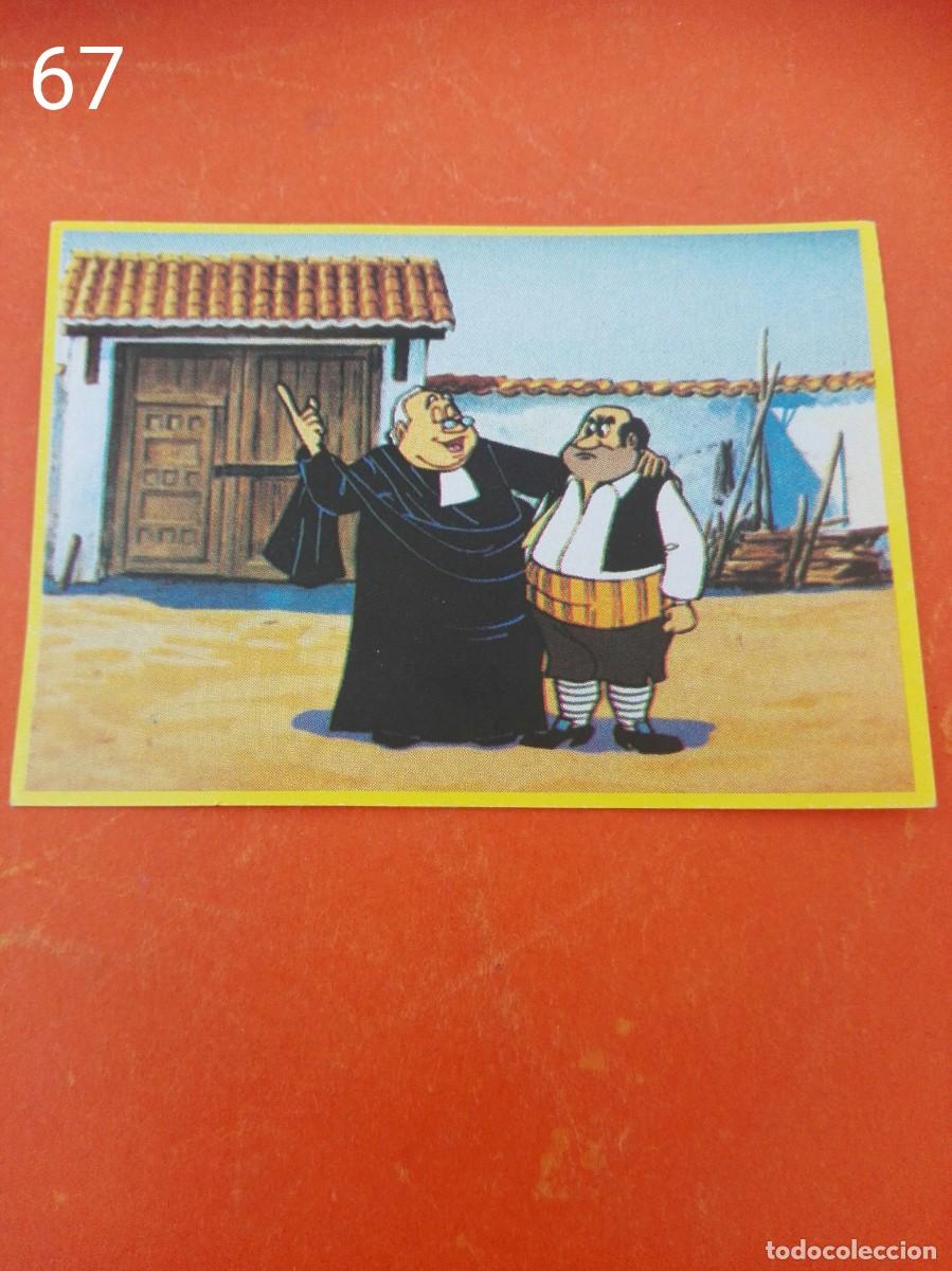 Cromos de f&uacute;tbol: Cromo n.67 Don quijote de la mancha - danone - sin pegar