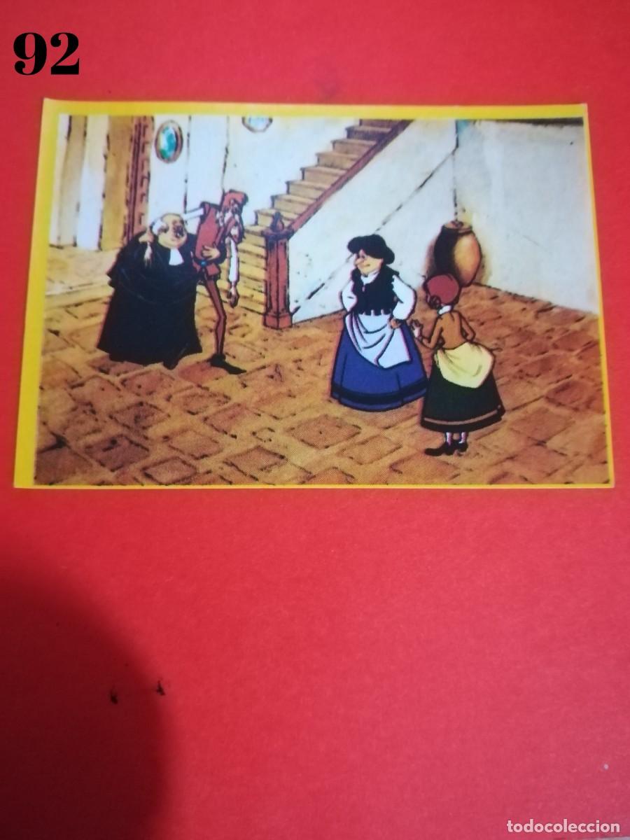 Cromos de f&uacute;tbol: Cromo n.92 Don quijote de la mancha - danone - sin pegar