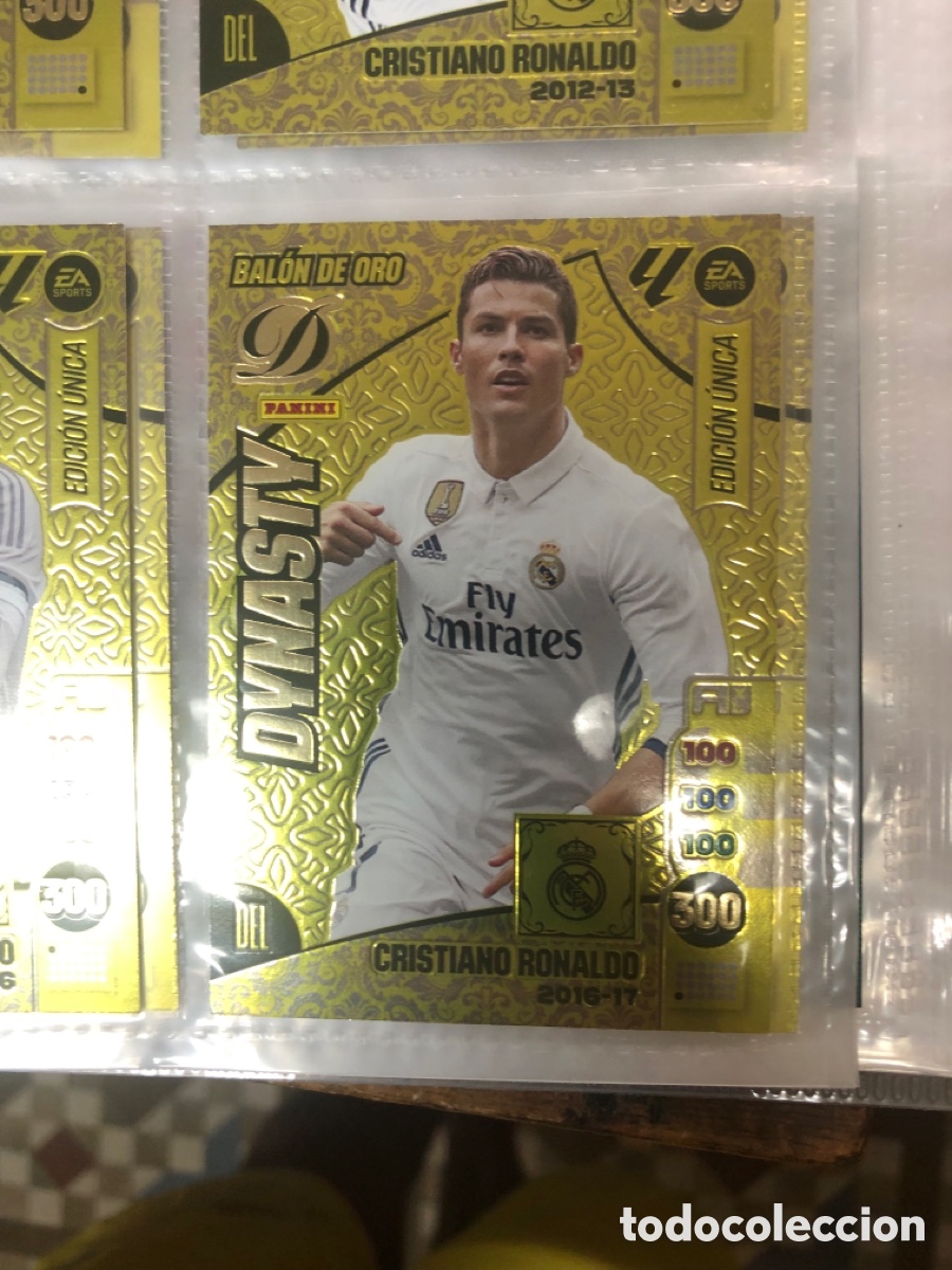 Cromos de f&uacute;tbol: Dynasty BALON DE ORO CRISTIANO RONALDO REAL MADRID ADRENALYN 2024 2025 24 25 CROMOS 2016 2017 16 17