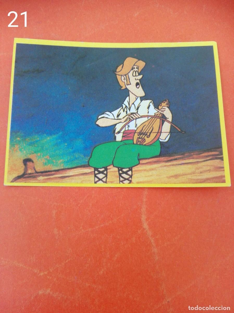 Cromos de f&uacute;tbol: Cromo n.21 Don quijote de la mancha - danone - sin pegar