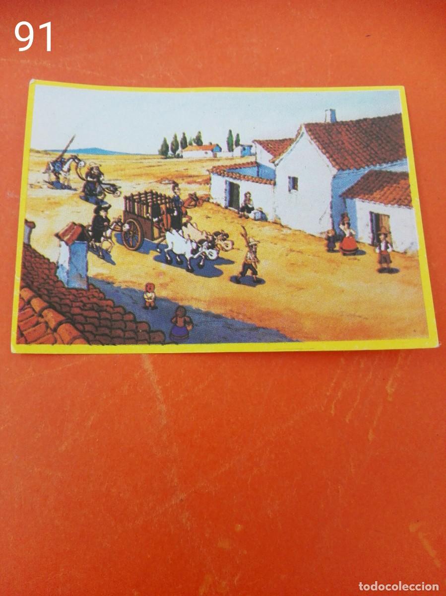 Cromos de f&uacute;tbol: Cromo n.91 Don quijote de la mancha - danone - sin pegar