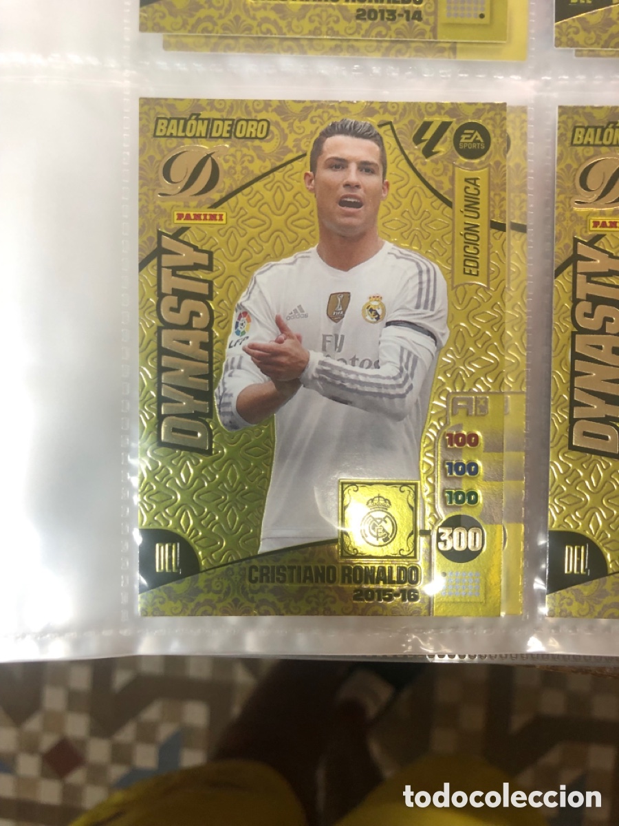 Cromos de f&uacute;tbol: Dynasty BALON DE ORO CRISTIANO RONALDO REAL MADRID ADRENALYN 2024 2025 24 25 CROMOS 2015 2016 15 16