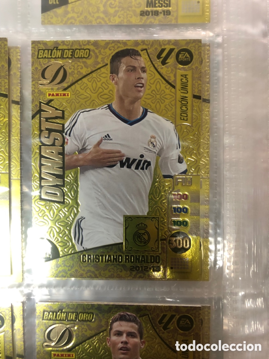 Cromos de f&uacute;tbol: Dynasty BALON DE ORO CRISTIANO RONALDO REAL MADRID ADRENALYN 2024 2025 24 25 CROMOS 2012 2013 12 13