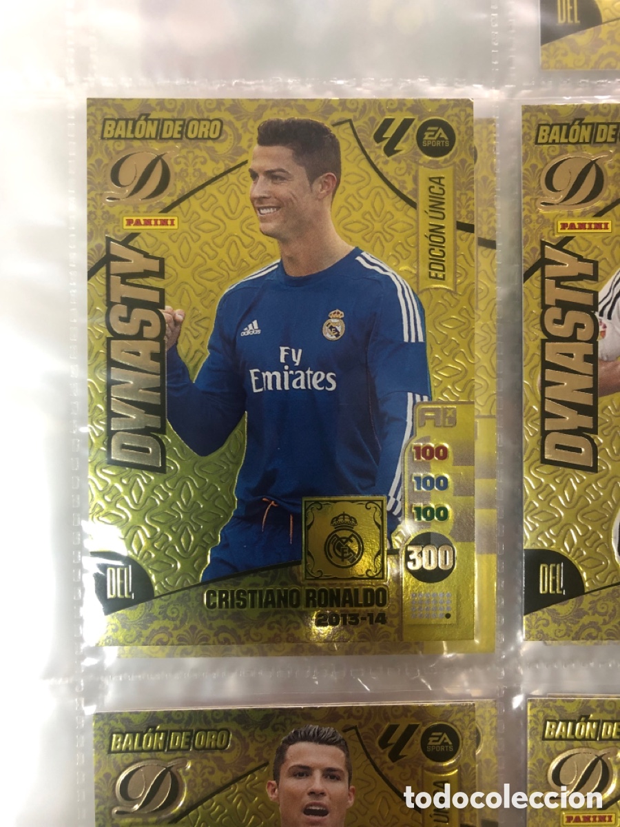 Cromos de f&uacute;tbol: Dynasty BALON DE ORO CRISTIANO RONALDO REAL MADRID ADRENALYN 2024 2025 24 25 CROMOS 2013 2014 13