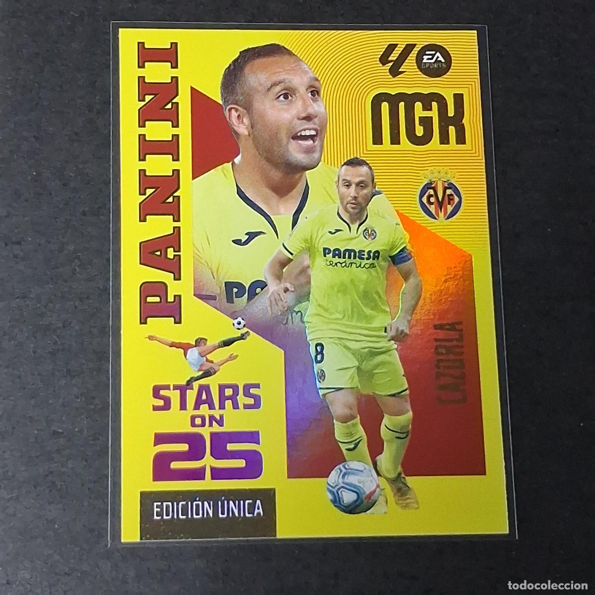 Cromos de f&uacute;tbol: D12 438 CAZORLA VILLARREAL STARS ON 25 EDICI&Oacute;N &Uacute;NICA MEGACRACKS LIGA 2026 2027 26 27 PANINI MGK