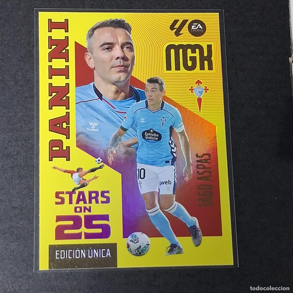 Cromos de f&uacute;tbol: D12 444 ASPAS CELTA STARS ON 25 EDICI&Oacute;N &Uacute;NICA MEGACRACKS LIGA 2026 2027 26 27 PANINI MGK
