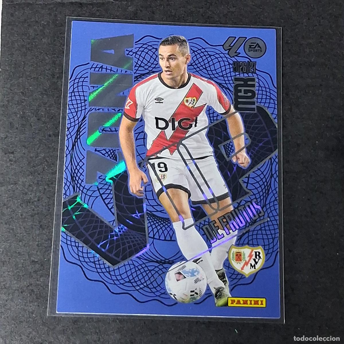 Cromos de f&uacute;tbol: D12 392 DE FRUTOS RAYO VALLECANO ZONA VIP MEGACRACKS LIGA 2026 2027 26 27 PANINI MGK