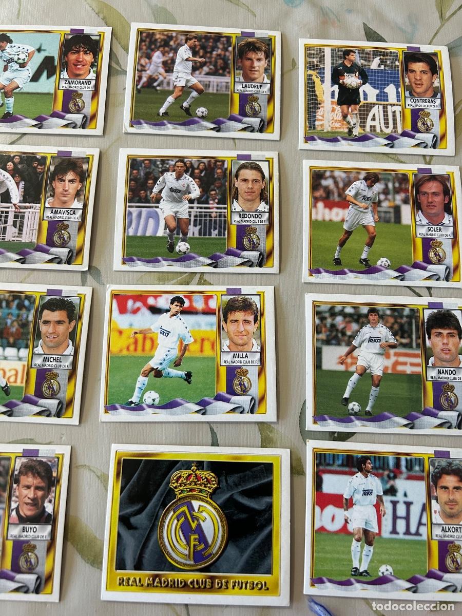 Cromos de f&uacute;tbol: 12 cromos Real Madrid 95/96 - Foto 3