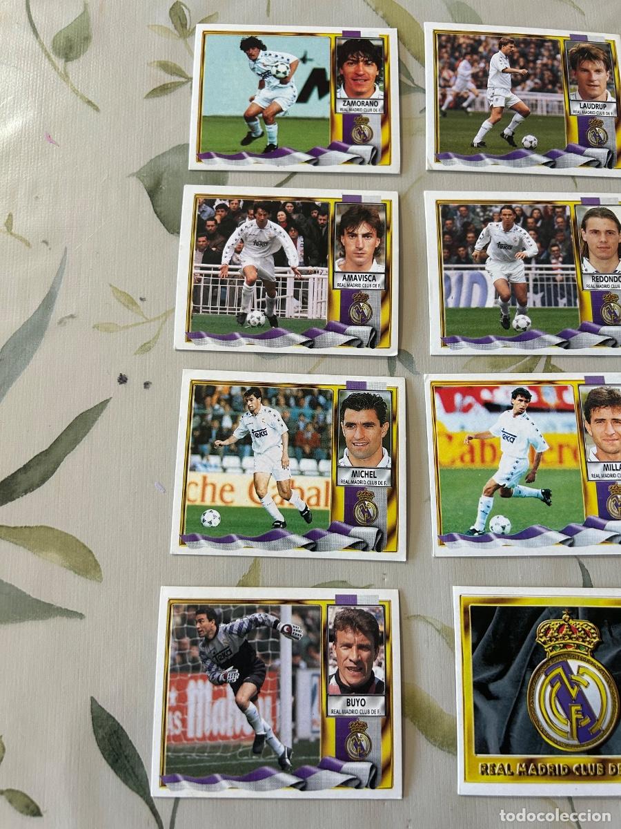 Cromos de f&uacute;tbol: 12 cromos Real Madrid 95/96 - Foto 4