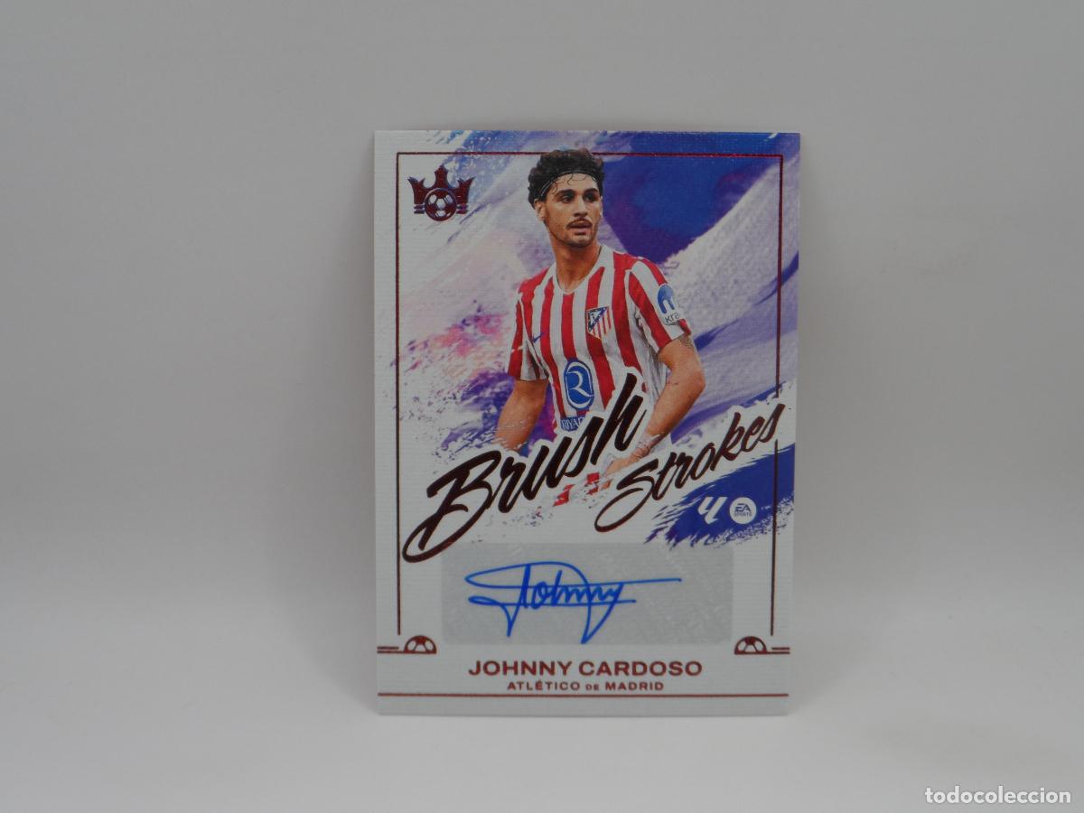 Cromos de f&uacute;tbol: AUTO NUMERADA /49 JOHNNY CARDOSO ATLETICO DE MADRID PANINI PITCH KINGS 2025 2026 25 26 AUTOGRAFO