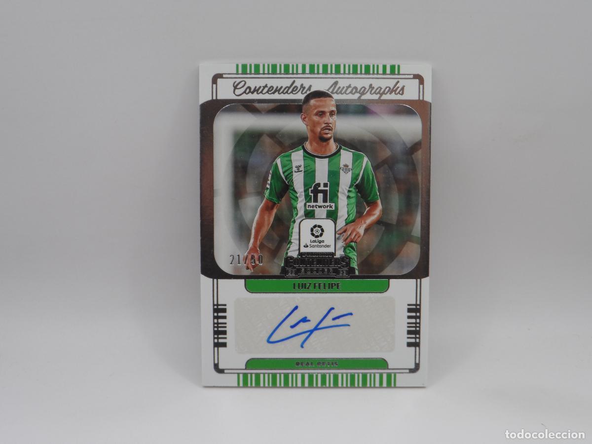 Cromos de f&uacute;tbol: AUTO NUMERADA /50 LUIZ FELIPE BETIS PANINI CONTENDERS CHRONICLES SOCCER 2022 2023 22 23 AUTOGRAFO