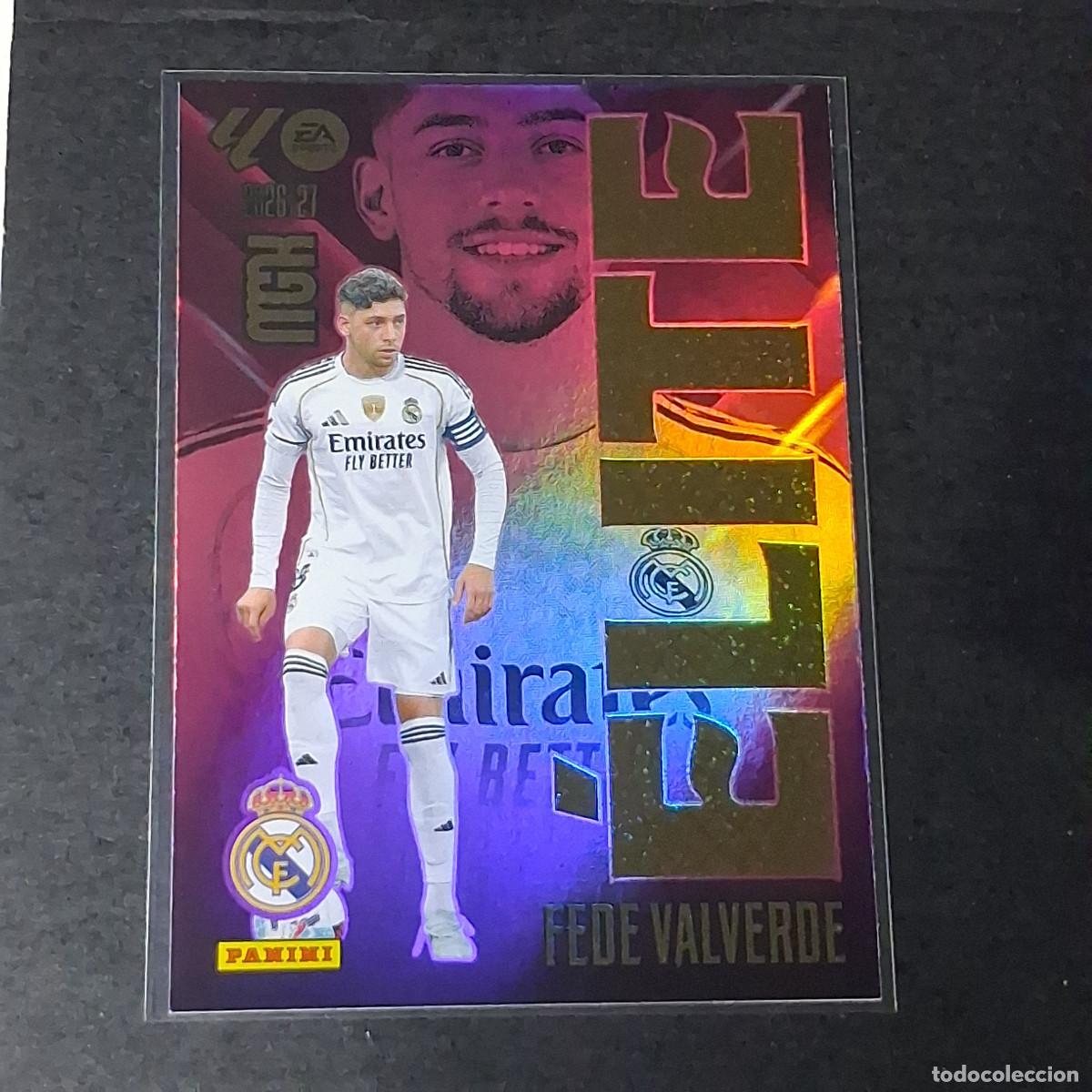 Cromos de f&uacute;tbol: D12 5 FEDE VALVERDE ELITE REAL MADRID MEGACRACKS LIGA 2026 2027 26 27 PANINI MGK