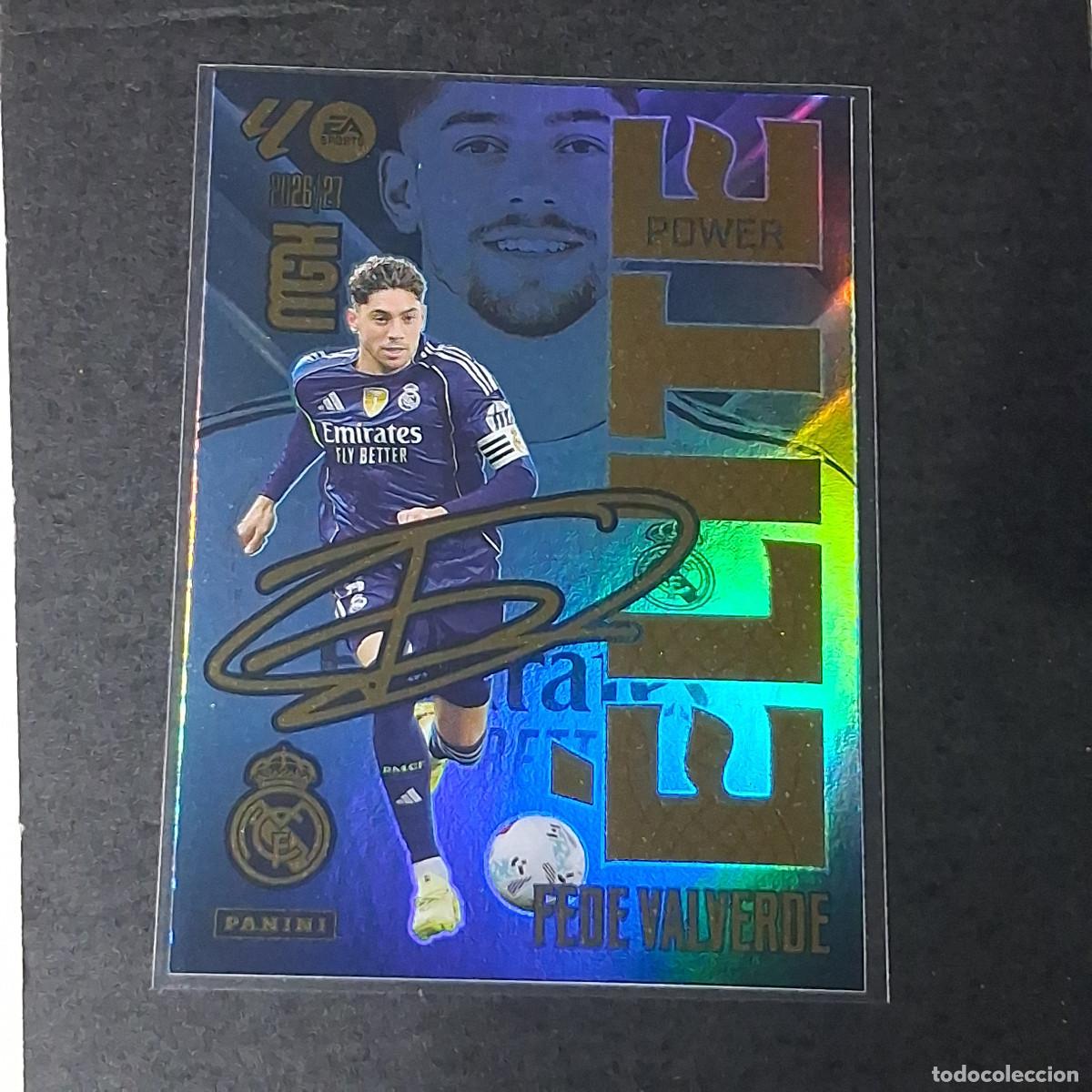 Cromos de f&uacute;tbol: D12 5 P 5P FEDE VALVERDE REAL MADRID ELITE POWER MEGACRACKS LIGA 2026 2027 26 27 PANINI MGK