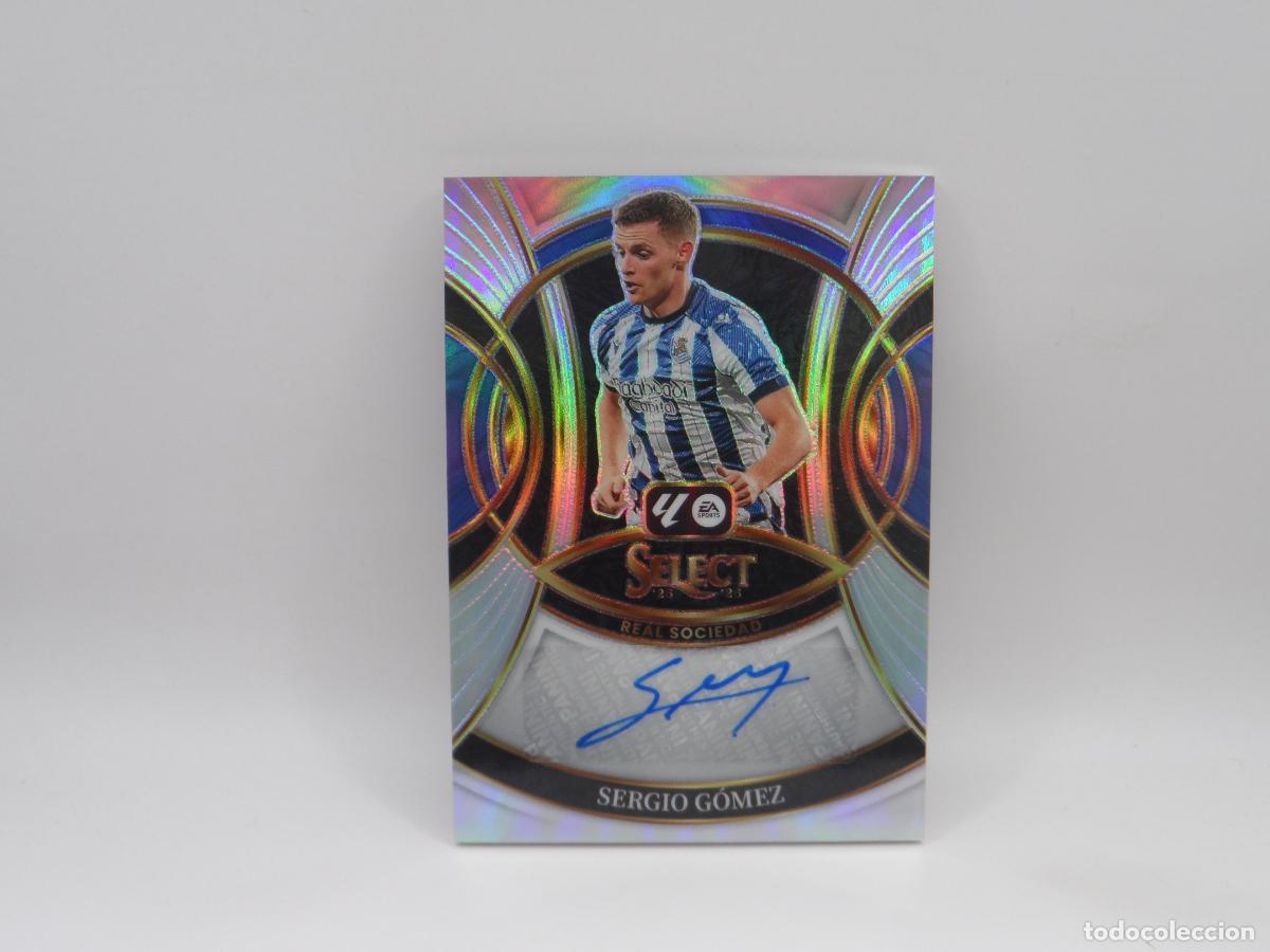 Cromos de f&uacute;tbol: AUTO SERGIO GOMEZ REAL SOCIEDAD PANINI SELECT 2025 2026 25 26 PRIZM AUTOGRAFO