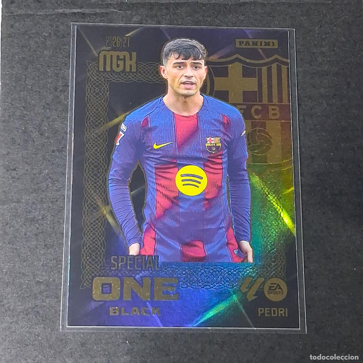 Cromos de f&uacute;tbol: D12 PEDRI SPECIAL ONE BLACK BARCELONA BAR&Ccedil;A MEGACRACKS LIGA 2026 2027 26 27 PANINI MGK
