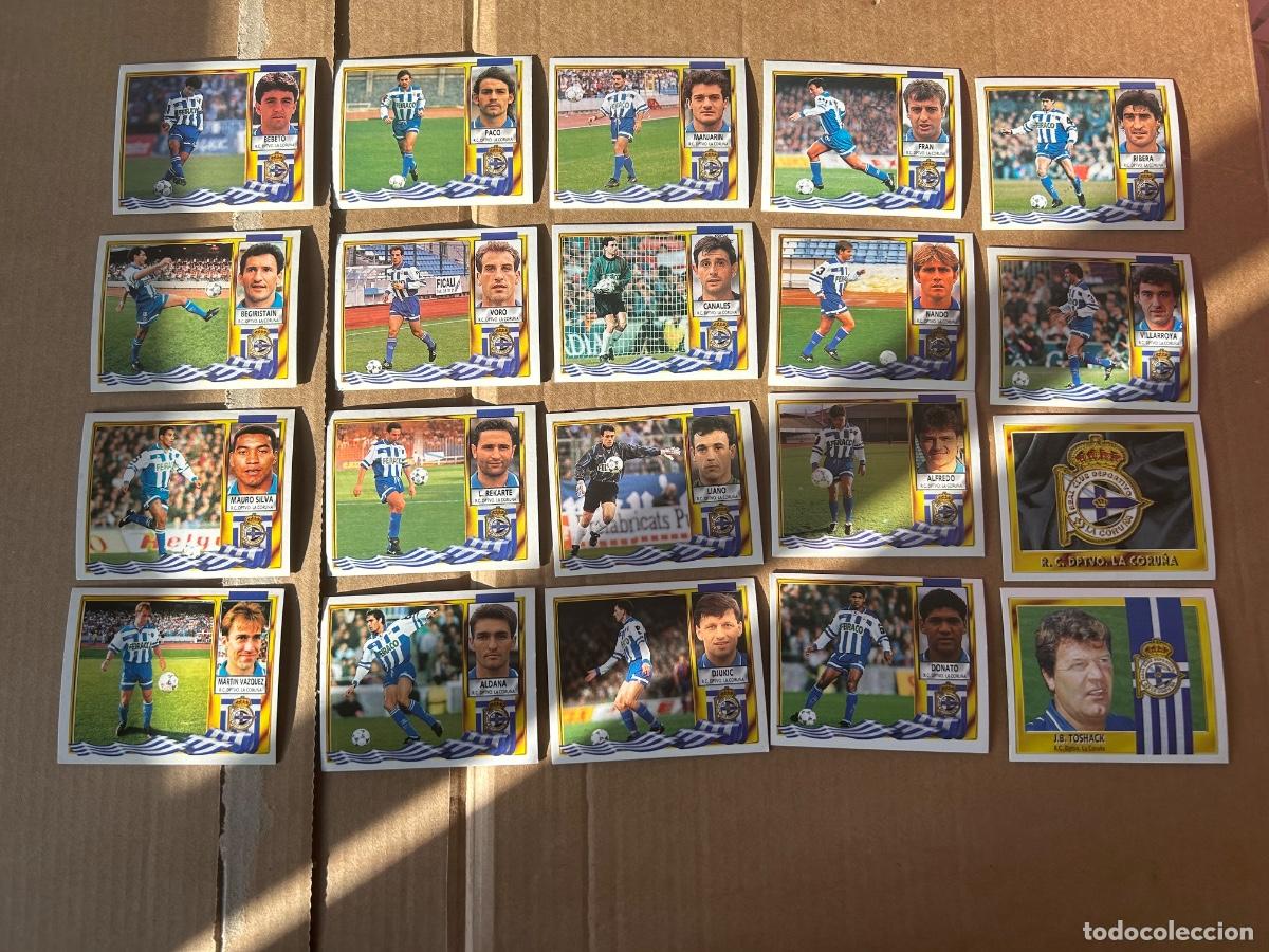 Cromos de f&uacute;tbol: Cromos deportivo de La Coru&ntilde;a 95/96