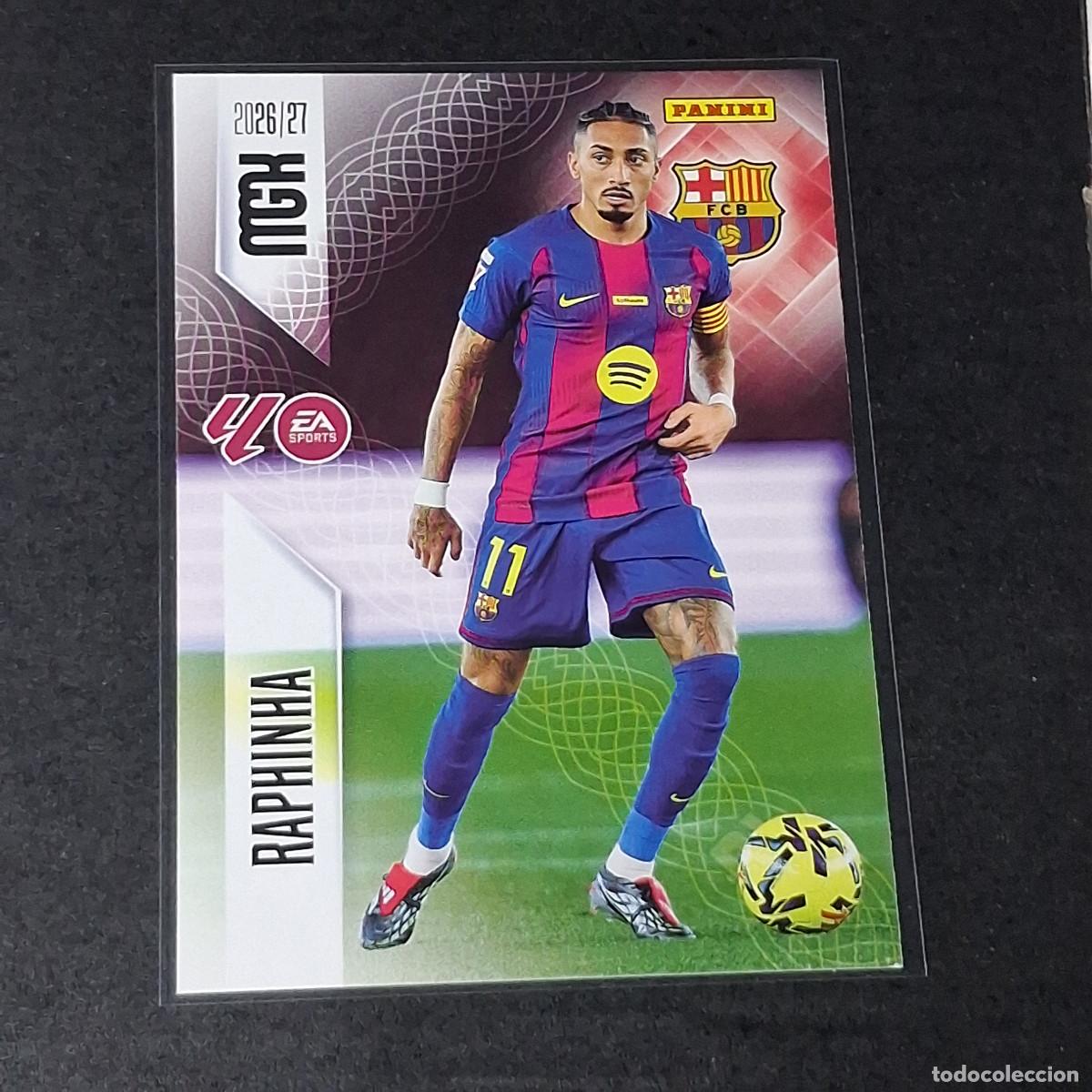 Cromos de f&uacute;tbol: D12 88 RAPHINHA BARCELONA BAR&Ccedil;A MEGACRACKS LIGA 2026 2027 26 27 PANINI MGK