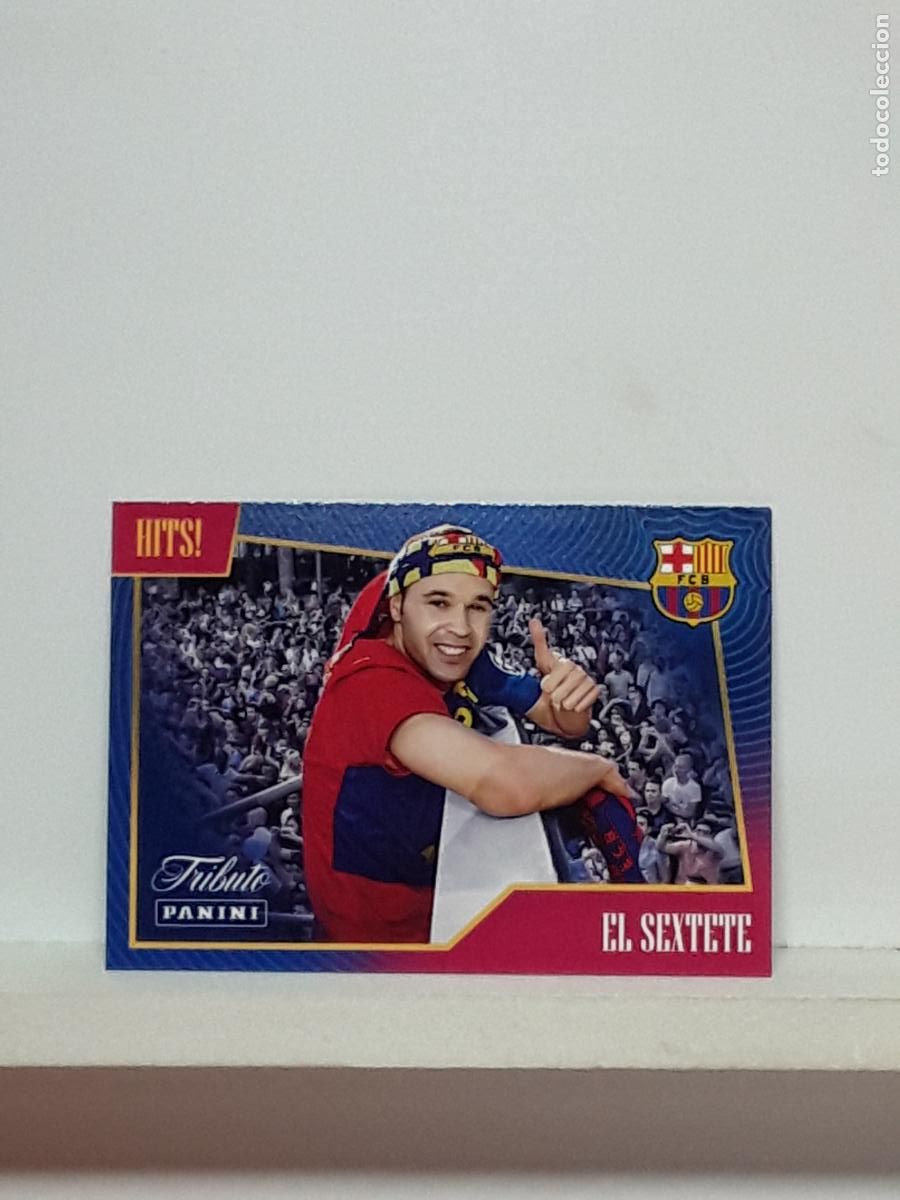 Cromos de f&uacute;tbol: TRIBUTO ANDRES INIESTA 1993 2024 93 24 ALBUM PANINI LIGA N 33 BARCELONA EL SEXTETE AQUI ETERNIDAD