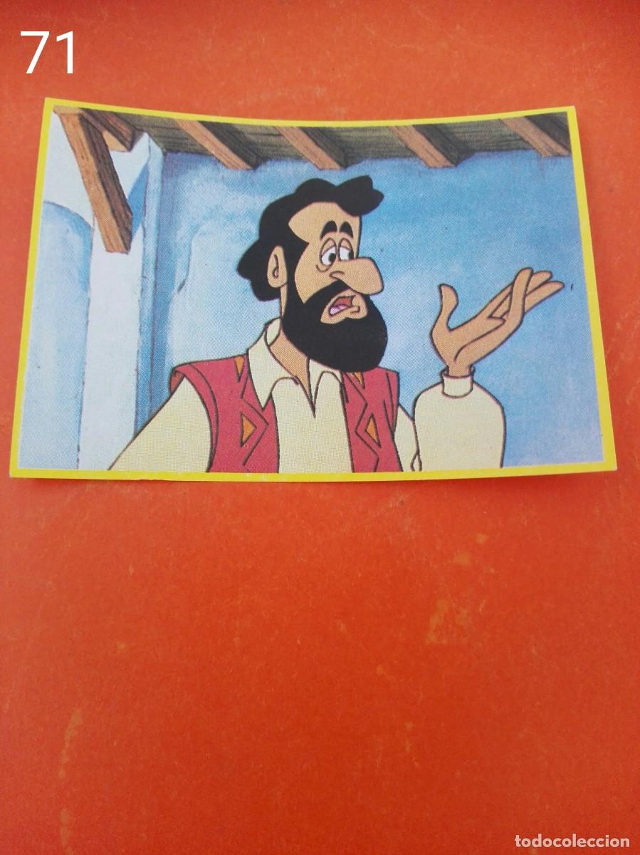 Cromos de f&uacute;tbol: Cromo n.71 Don quijote de la mancha - danone - sin pegar