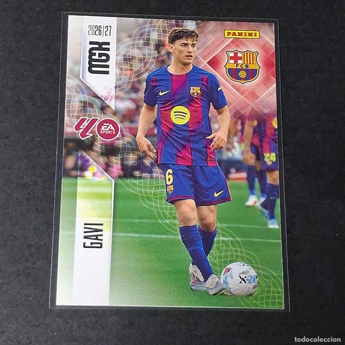 Cromos de f&uacute;tbol: D12 84 GAVI BARCELONA BAR&Ccedil;A MEGACRACKS LIGA 2026 2027 26 27 PANINI MGK