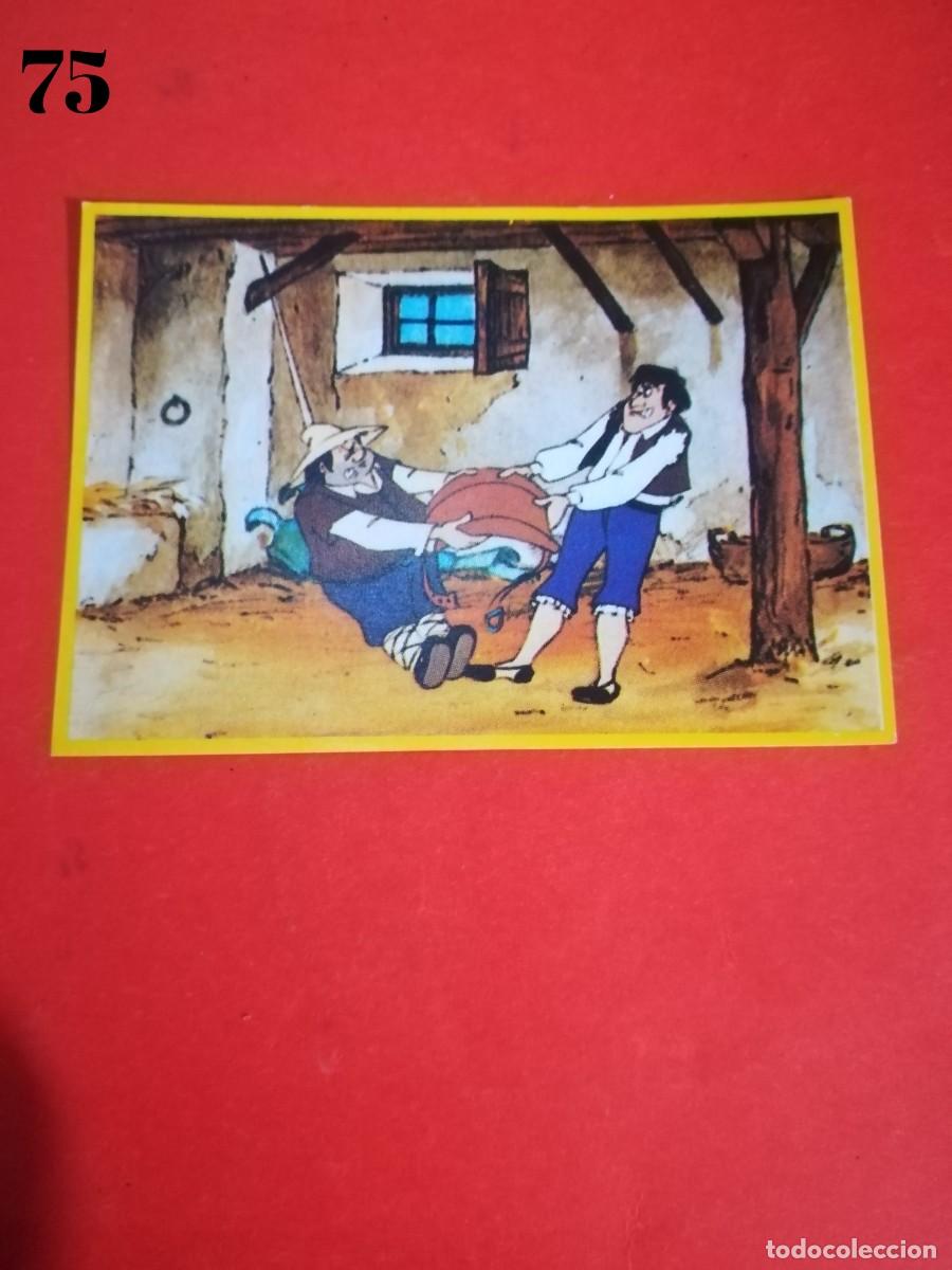 Cromos de f&uacute;tbol: Cromo n.75 Don quijote de la mancha - danone - sin pegar