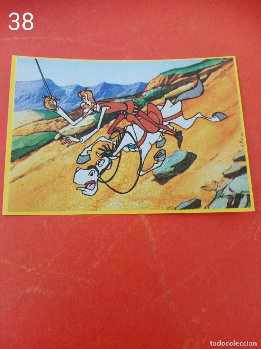 Cromos de f&uacute;tbol: Cromo n.38 Don quijote de la mancha - danone - sin pegar